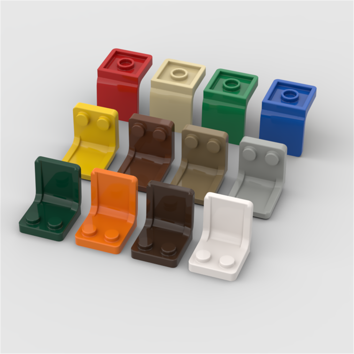 Lego Minifigure Holder - 10PCS 4079 2x2 Chairs Seats Building