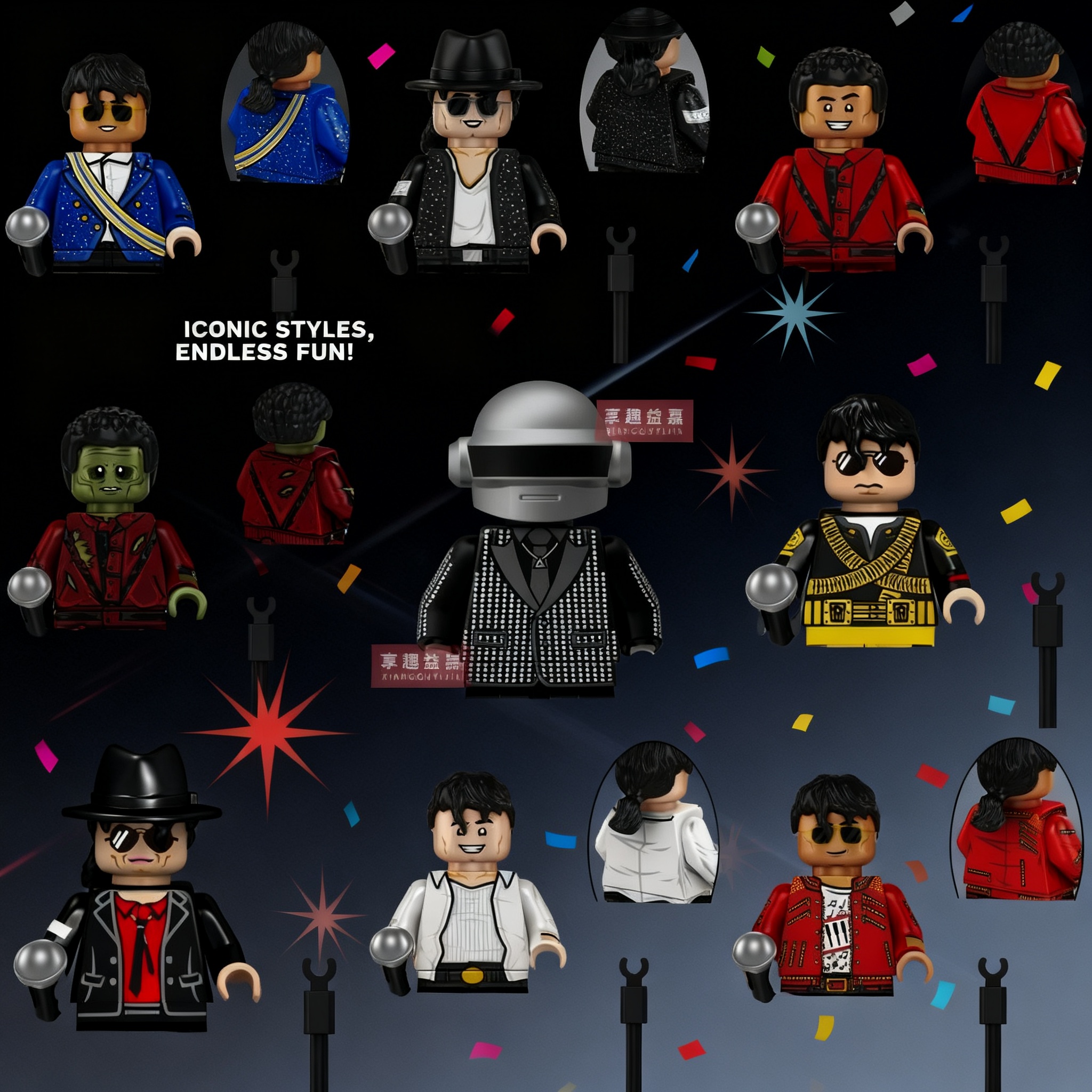 Building Block Mini - Michael Jackson Building Blocks Action Figure