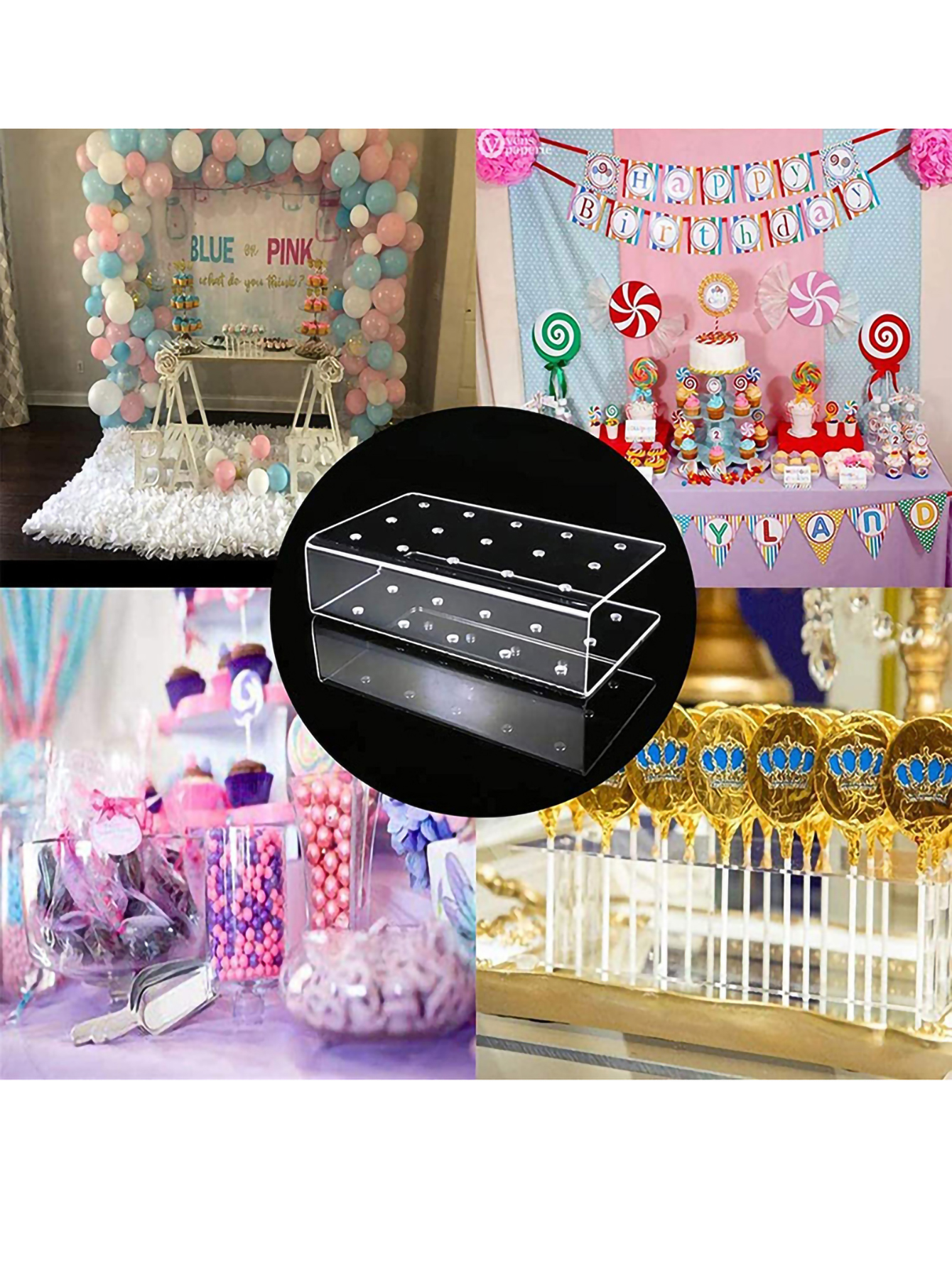 1PC 15 Hole Cake Pop Stand Can - Pop Display Shelf recensione e prezzo
