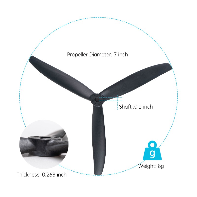 7X4X3 7040 Propeller 7-Inch Bl - Model Airplane Plastic recensione e prezzo