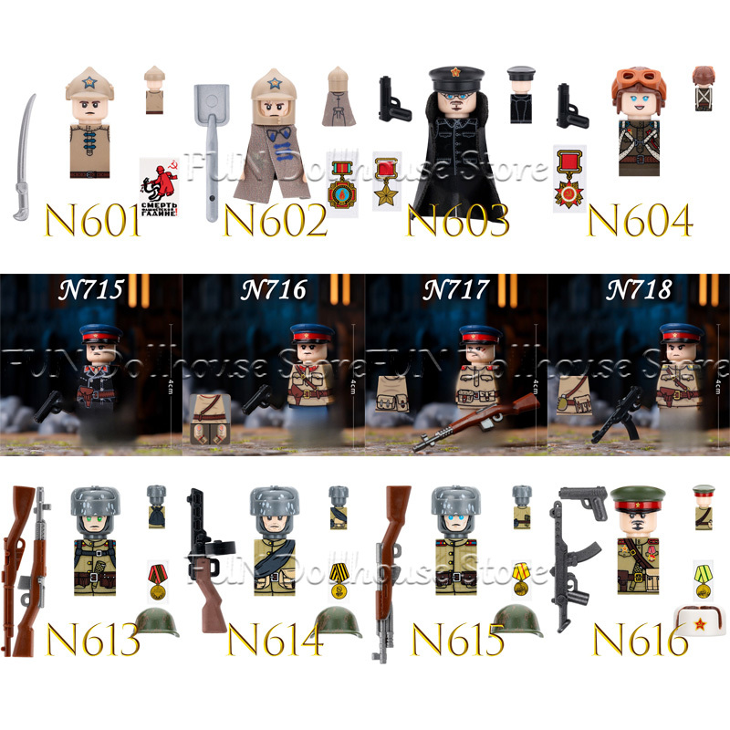MOC Military Soviet Soldier Fi - Lego Minifigure Holder recensione e prezzo