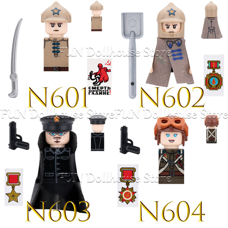 MOC Military Soviet Soldier Fi - Lego Minifigure Holder recensione e prezzo