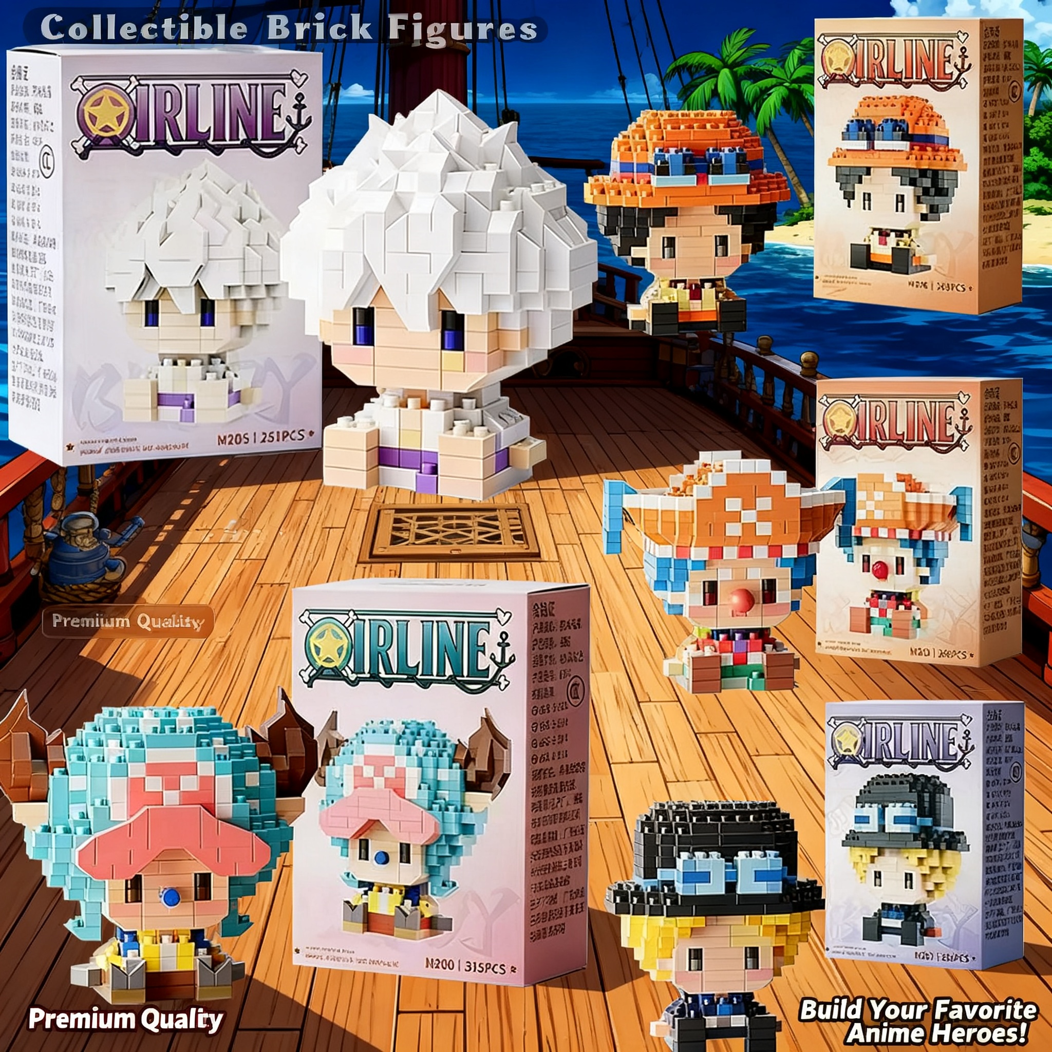 One Piece Anime Sun God Nika L - Building Block Mini recensione e prezzo