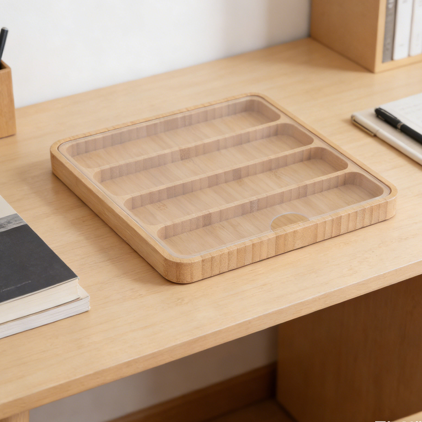 Bamboo Watch Band Storage Box  - Display Case Acrylic recensione e prezzo