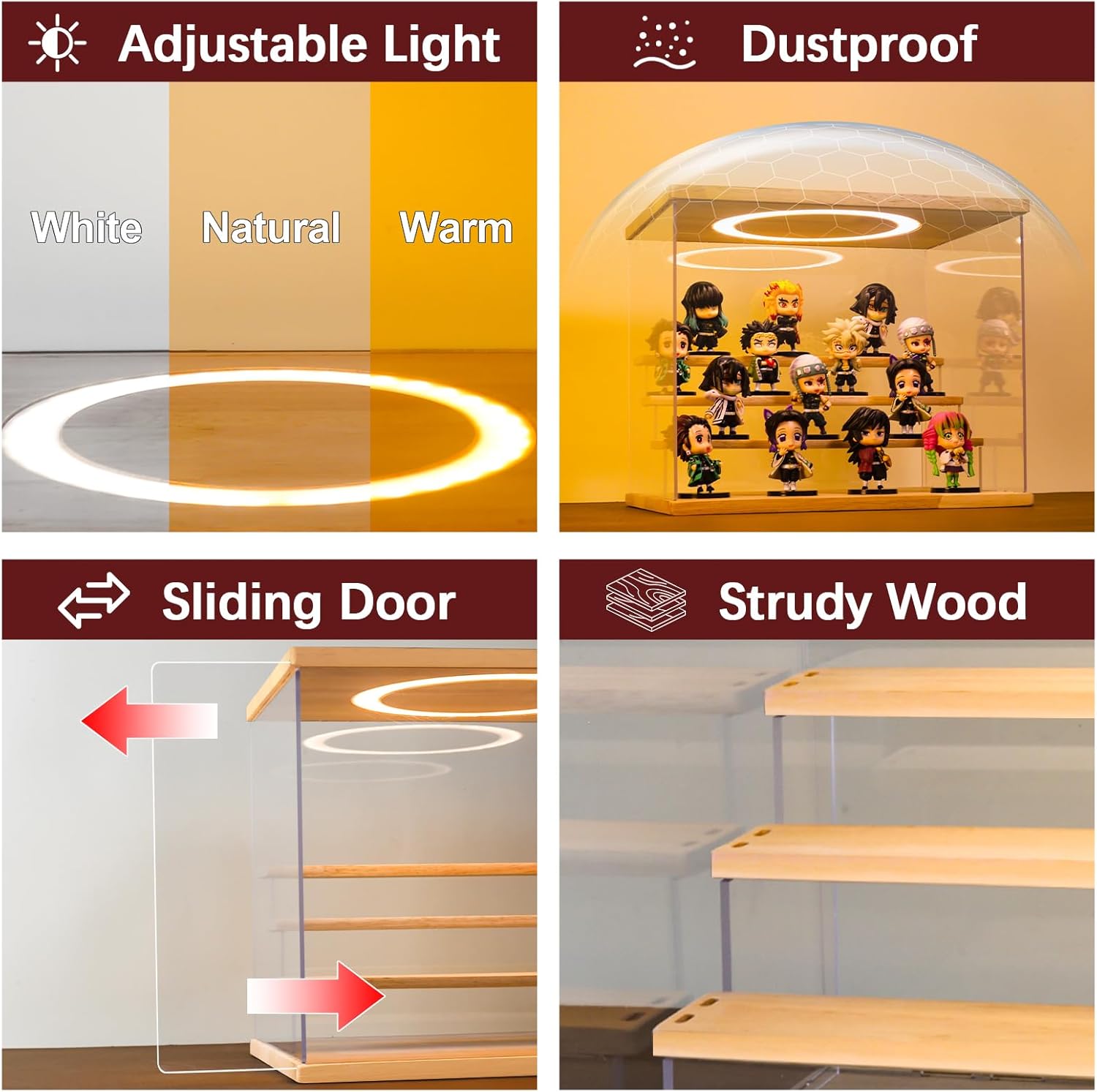Acrylic Display Case with Adju - Display Case Acrylic recensione e prezzo