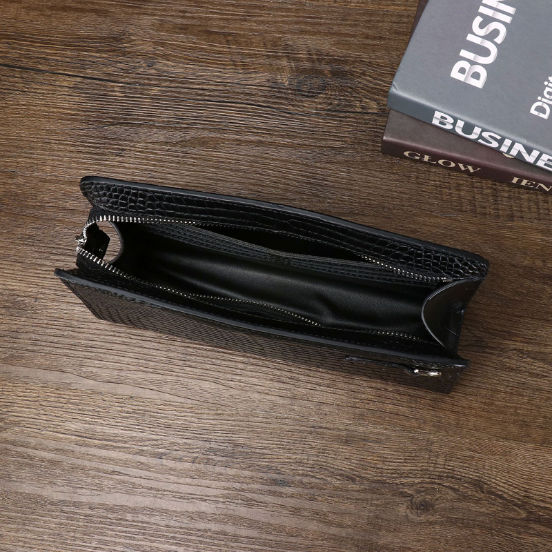 Men's Genuine Leather Clutch B - Card Top Loader recensione e prezzo