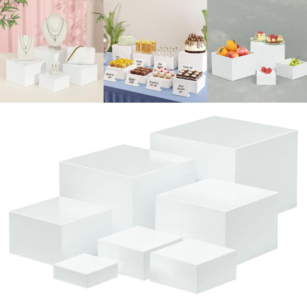 7 Pieces Acrylic Cube Display  - Display Risers Set recensione e prezzo