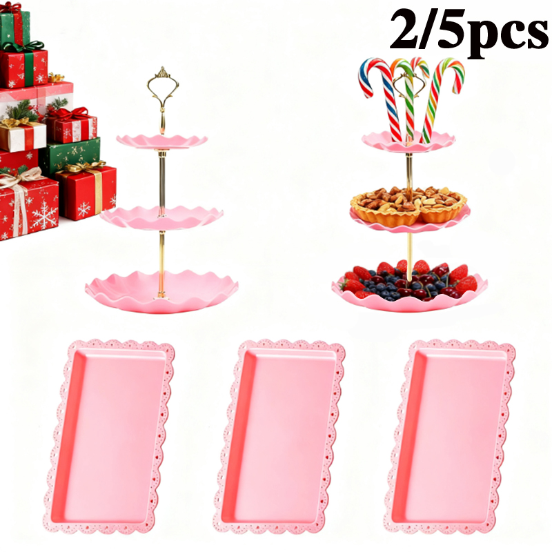 2/5pcs luxury pink cake rack d - Display Risers Set recensione e prezzo
