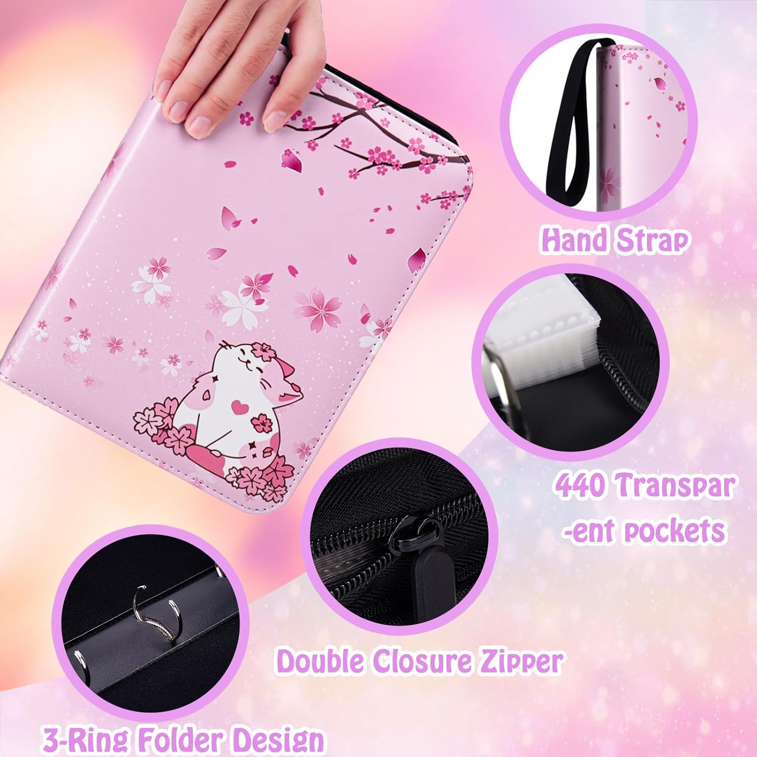 440 Card Binder for Girls with - Trading Card Binder recensione e prezzo