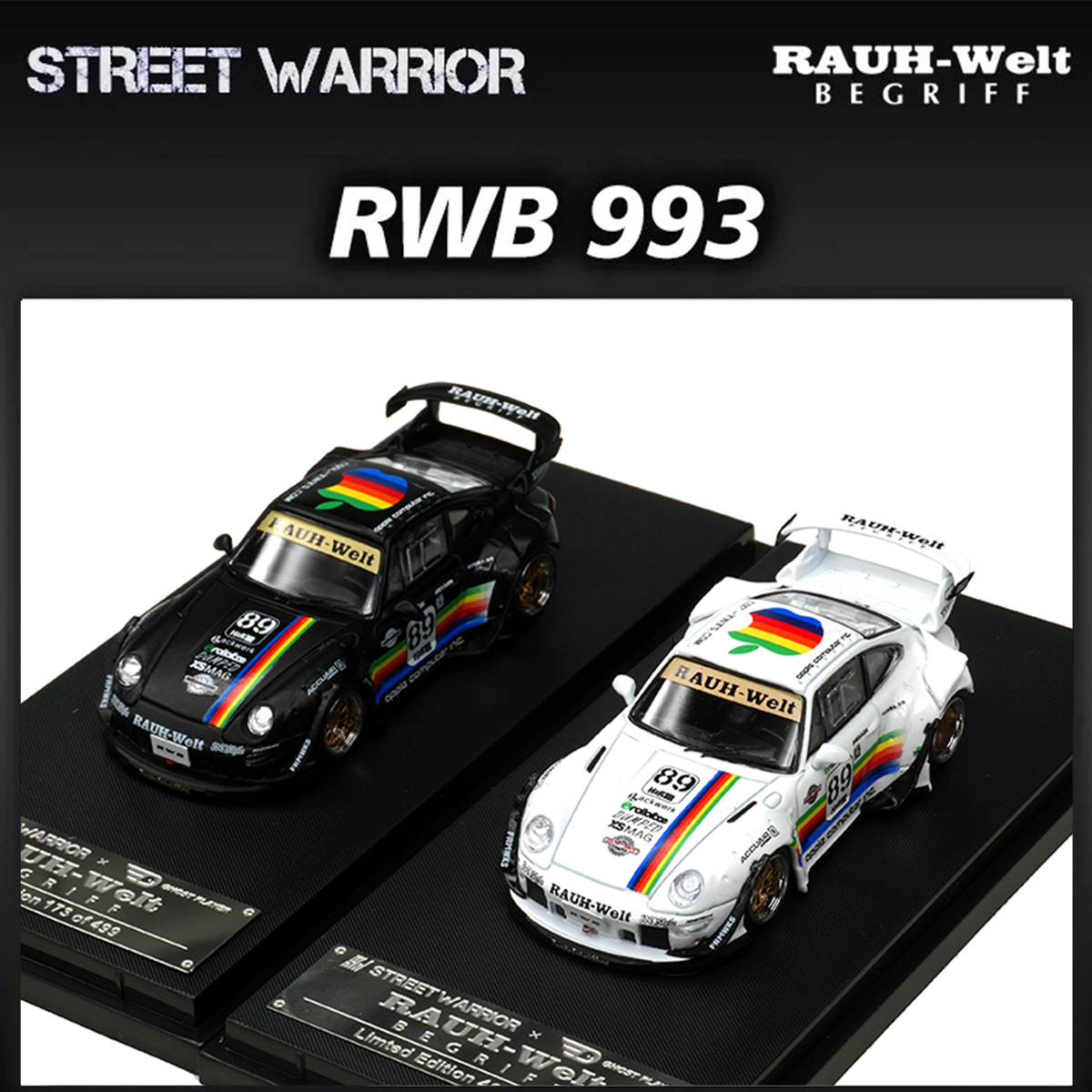 SW In Stock 1:64 RWB 993 Black - Die Cast Car 1 64 recensione e prezzo