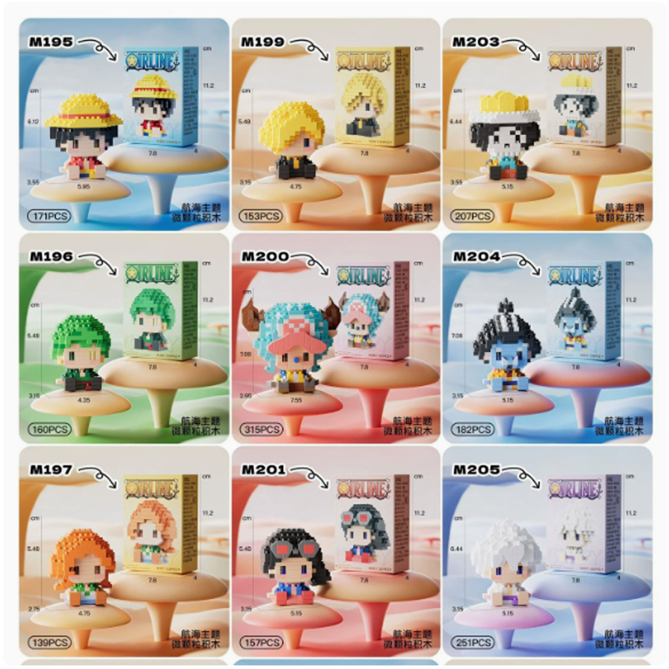 New ONE PIECE Sun God Nika Luf - Building Block Mini recensione e prezzo